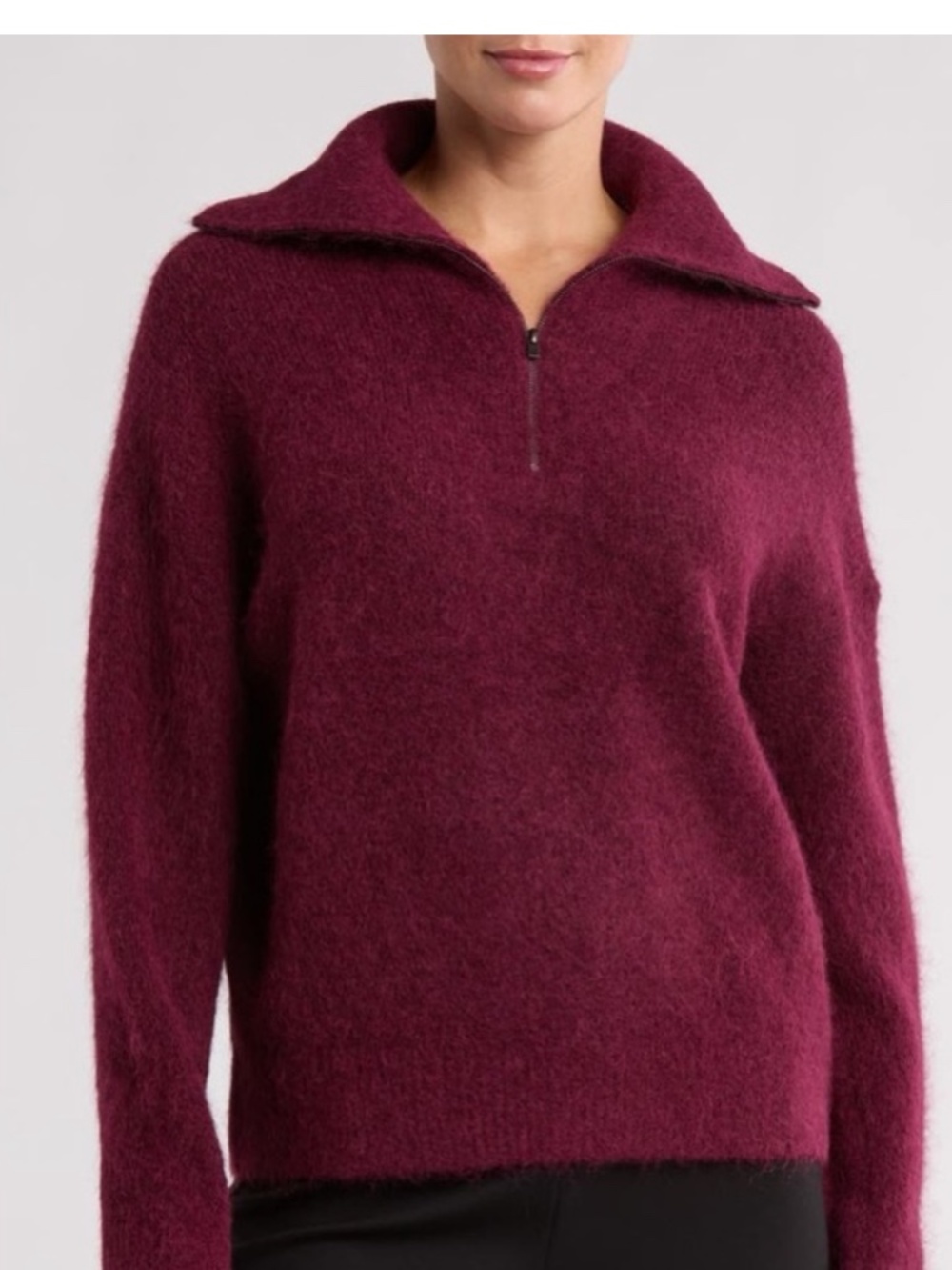 Vince Women’s Alpaca Blend 1/4 Zip